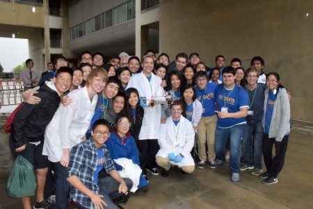 UC Davis chemical engineering students at Cal Poly Pomona, after winning first place in the Chem-E-Car competition, one of several contests held at the American Institute of Chemical Engineers’ (AlChE) 2015 Western Student Regional Conference.