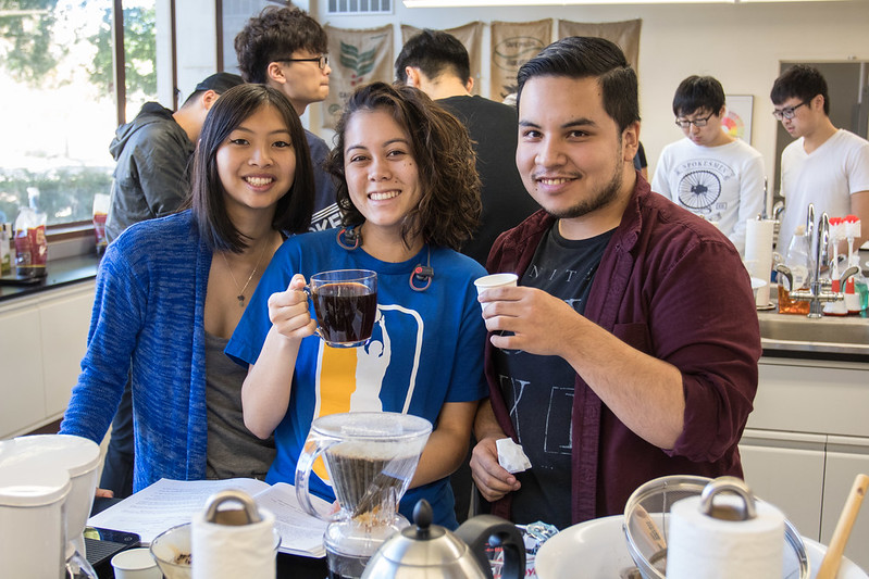 Students in the Coffee Center