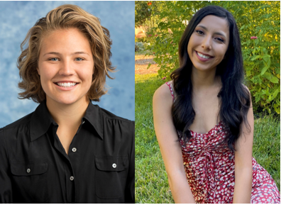 Photos of Monet Kunz and Alexandra Rivas.