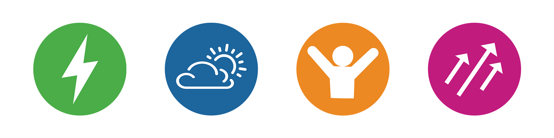 Four icons