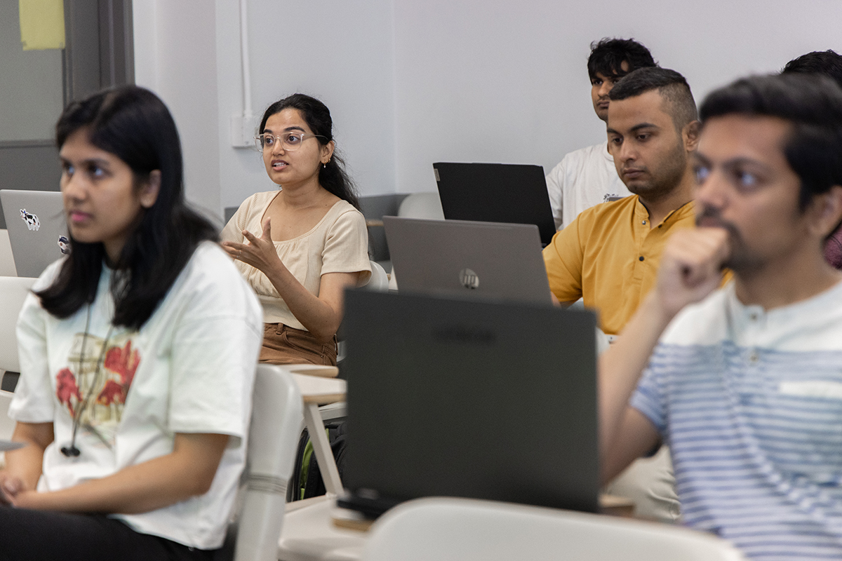 Students in class