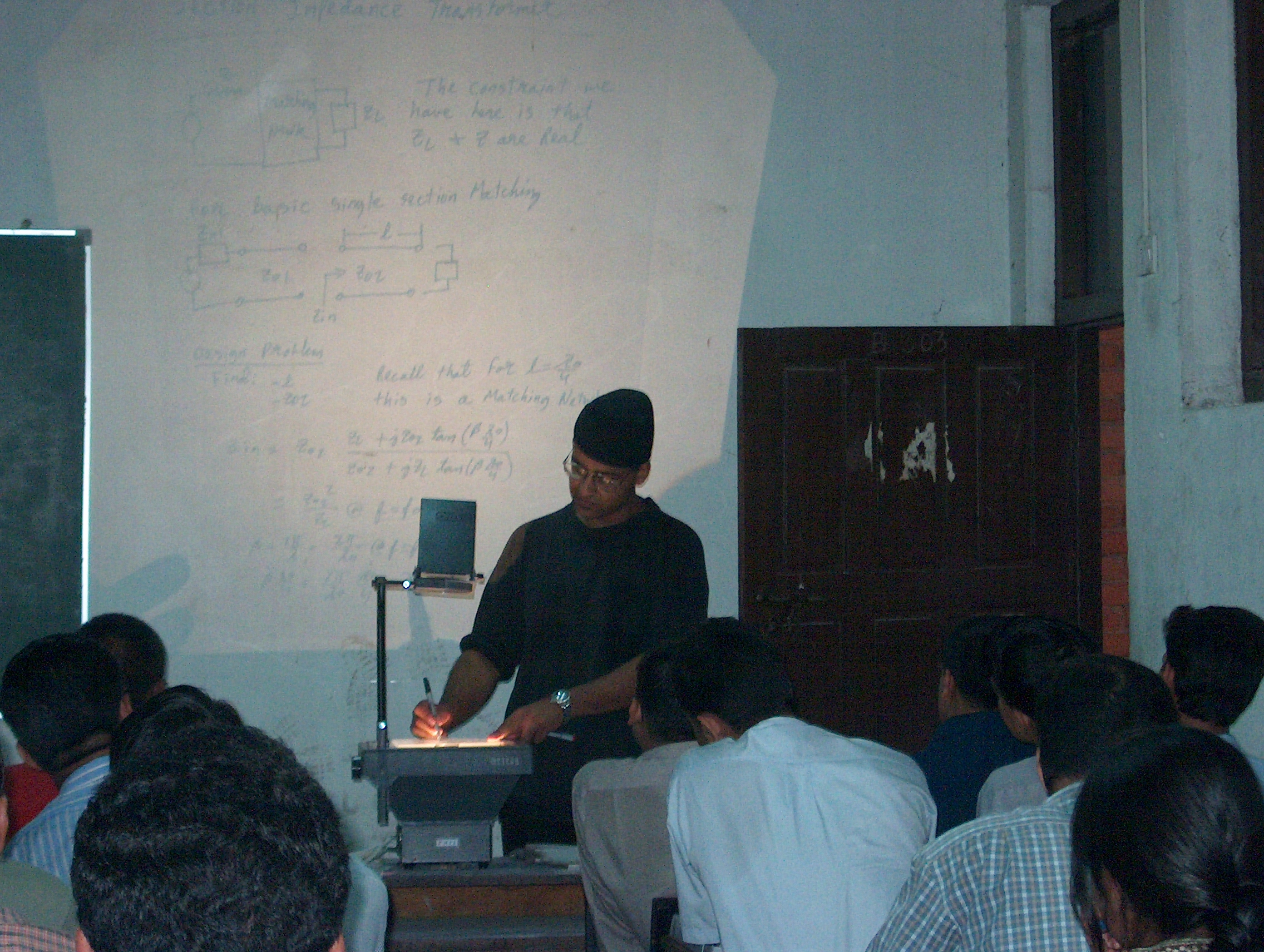 Suresh Ojha leads a class
