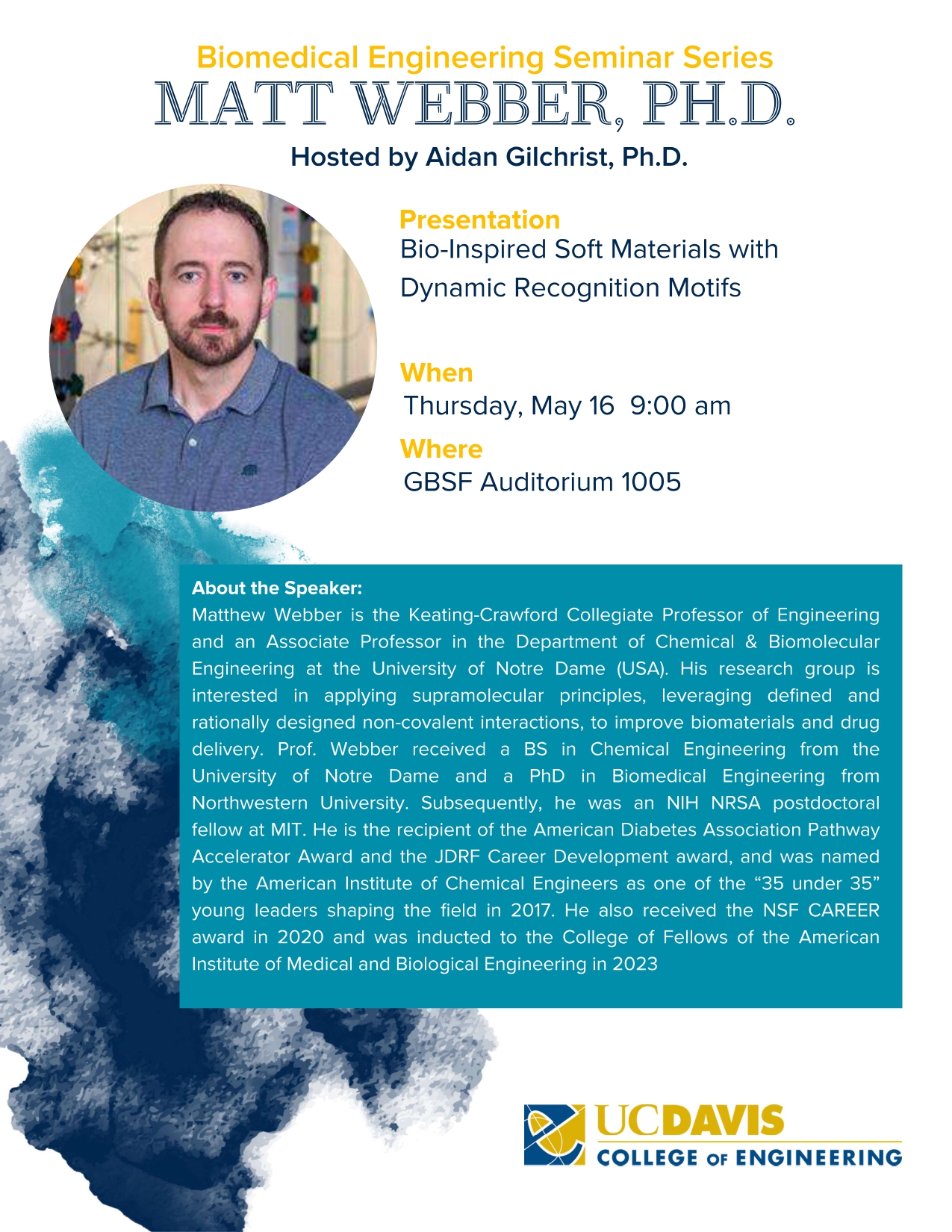 BME Seminar Series: Bio-Inspired Soft Materials with Dynamic 