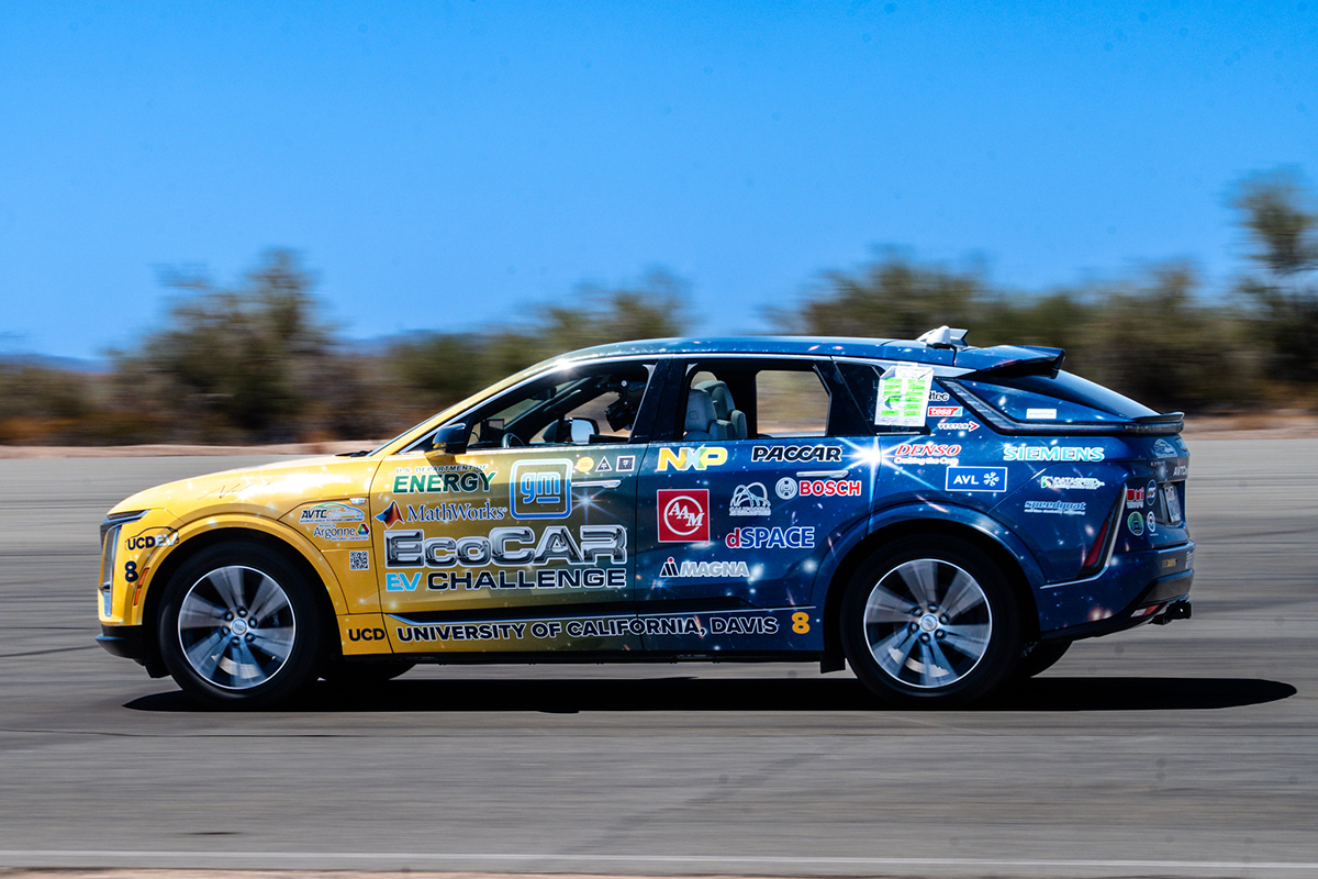 Car in motion