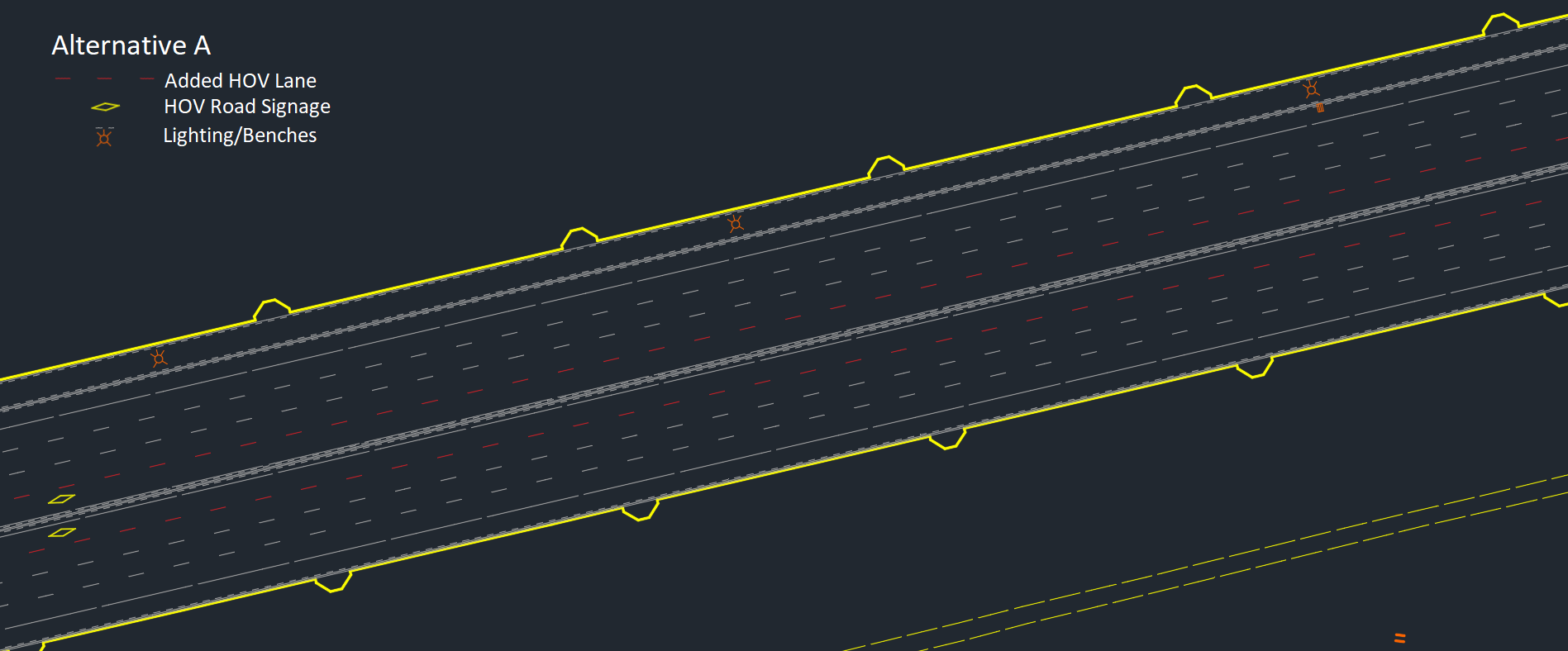 Freeway alternative rendering