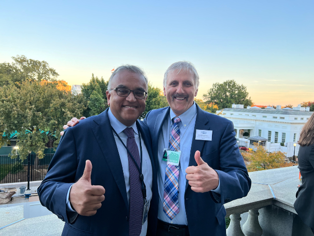 dean corsi with ashish jha at white house summit