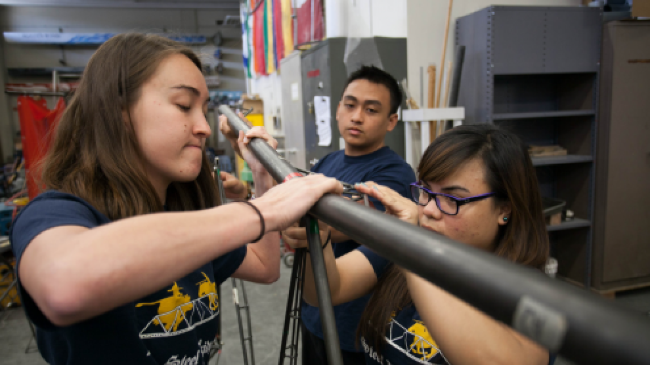 UC Davis student members of Team Chrome Ollie UC Davis student members of Team Chrome Ollie