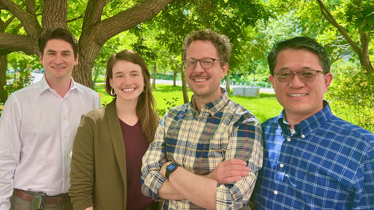 UC Davis Professor Orin Bloch, Ph.D. candidate Rachel Mizenko, Assistant Professor Randy Carney and Professor Aijun Wang.