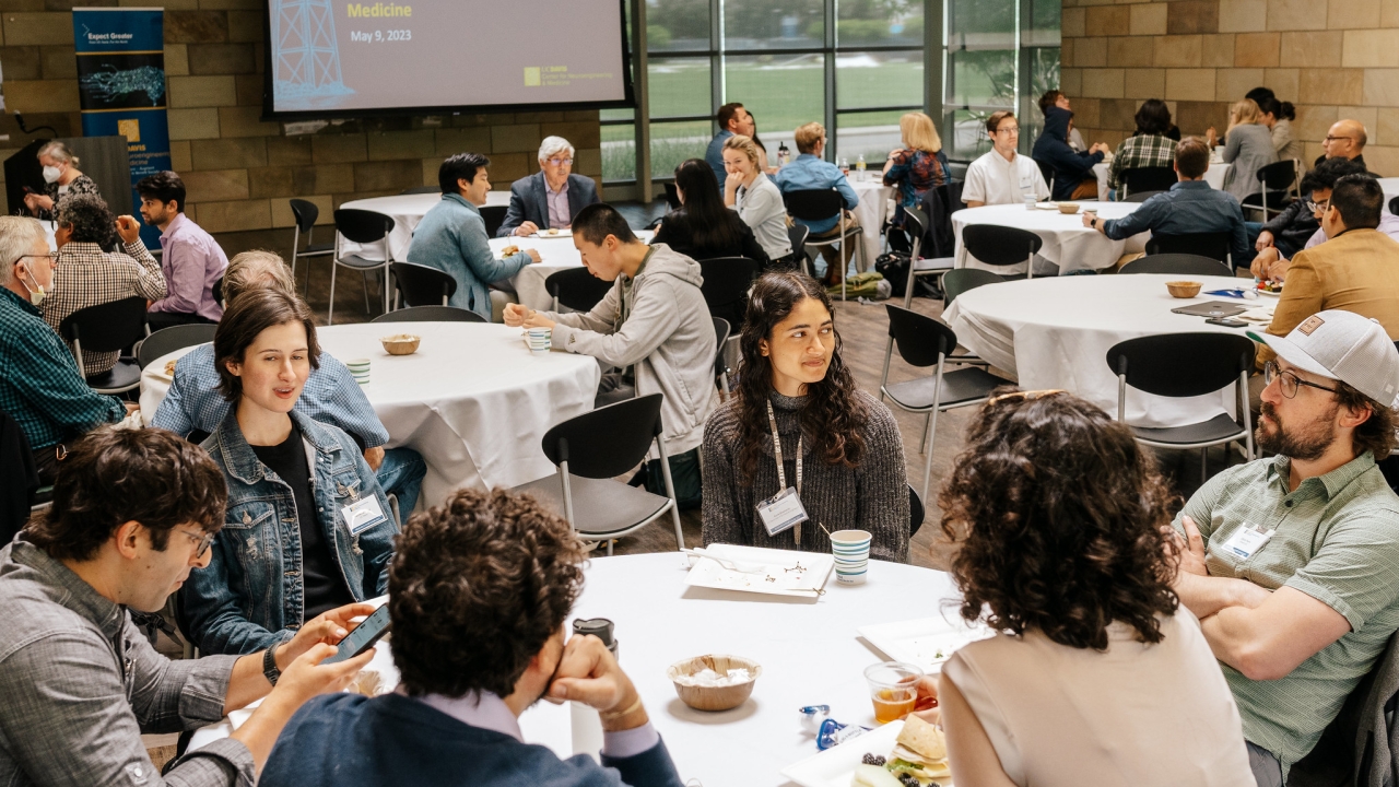 UC Davis Center for Neuroengineering and Medicine research symposium with round tables and guests