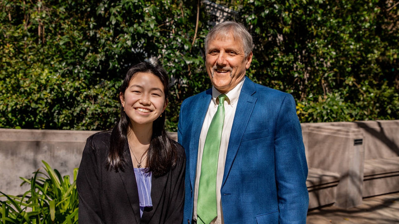 Julia Sutedjo with Dean Richard Corsi