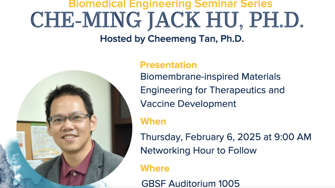 Flyer of seminar series event