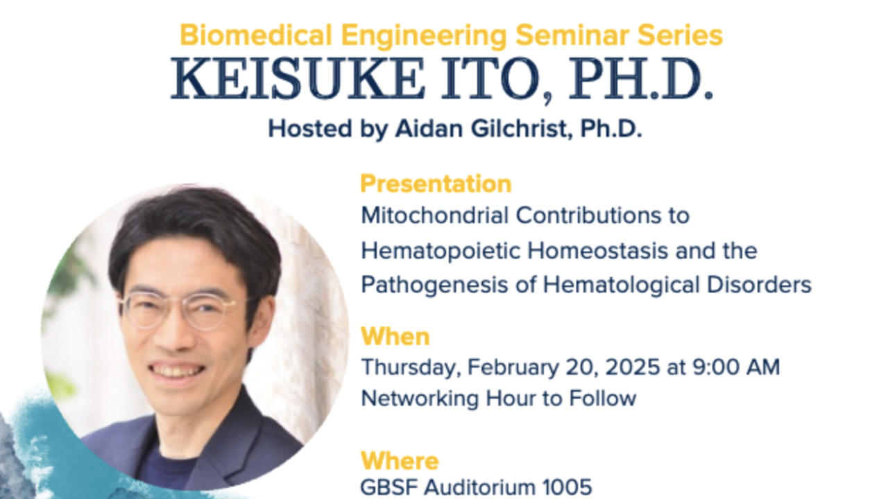 Flyer of seminar series event