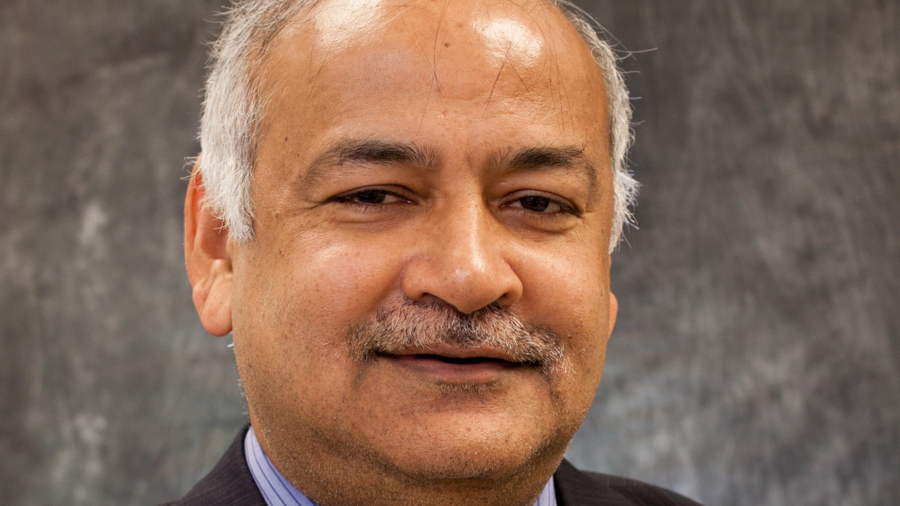 A portrait of Biswanath Mukherjee
