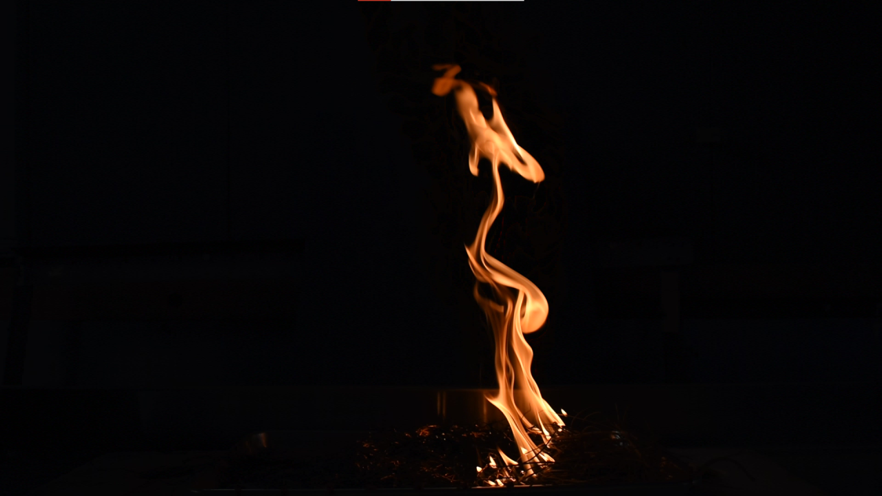 An orange flame