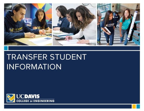 Transfer Student Brochure cover
