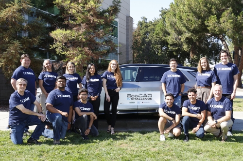 The UC Davis team group photo at the EcoCAR EV Challenge