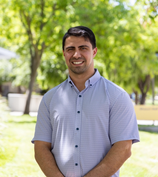 A portrait of Michael Ebrahimi