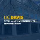Blue background with the UC Davis CEE logo 