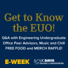 Get to know the EUO! Q&A with Engineering Undergraduate Office Peer Advisors, Music and Chill FREE FOOD and MERCH RAFFLE!