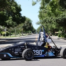 Formula Racing vehicle on the UC Davis campus