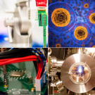 Eight images in collage depicting areas of the engineering field