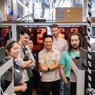 Students of the newly launched master's program in medical device development tour UC Davis Tech Foundry