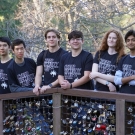 Eight Cyber Security Club at UC Davis members outdoors