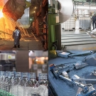 Four images of different materials